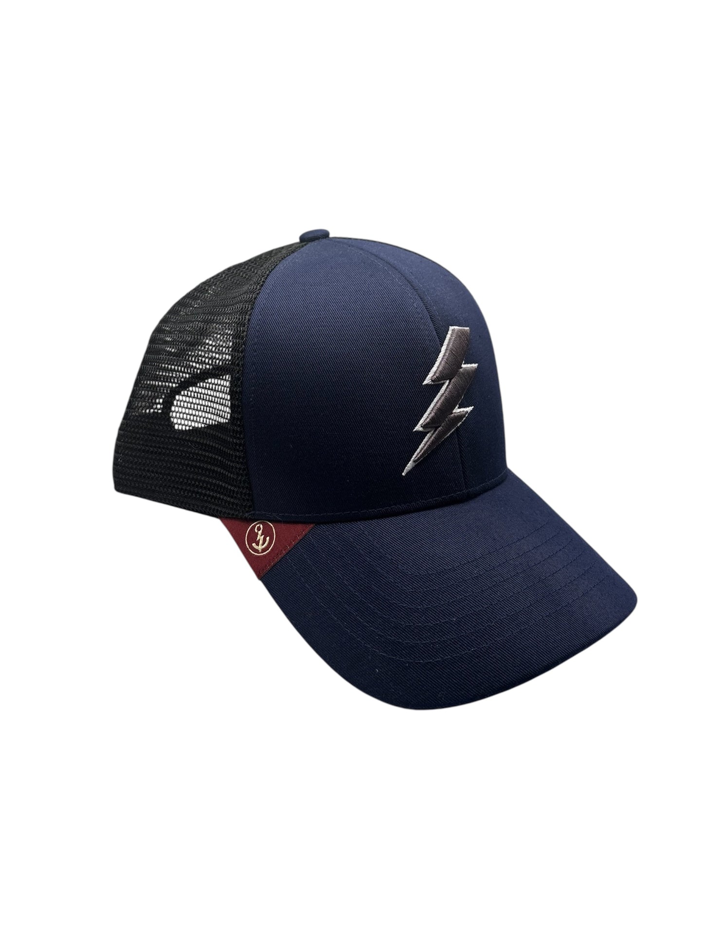 Gorra trucker rayo gris